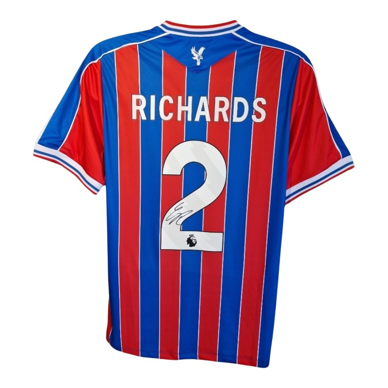 Chris Richards' Crystal Palace 2025-26 Signed Home Football Shirt 