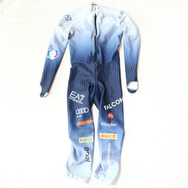 Ski race suit worn and signed by Federica Brignone - Sci Alpino 2024