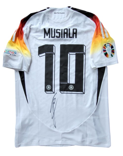 Musiala's Signed Match-Issued Shirt, Germany vs Scotland 2024