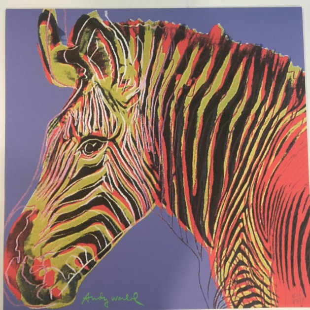 Andy Warhol Signed "Zebra" 