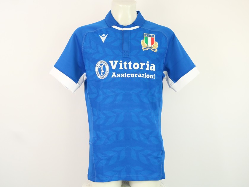 Italian Rugby Federation jersey dedicated to Avv. Montezemolo