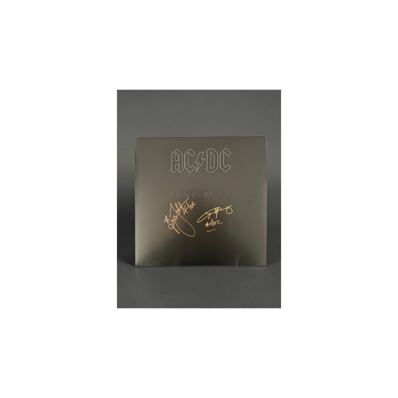 AC/DC Signed "Back In Black Vinyl LP" with Proof of Signing