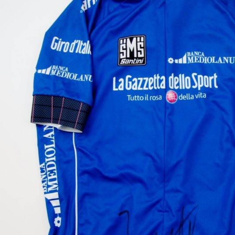 Giro d'Italia Blue shirt signed by Julian Arredondo