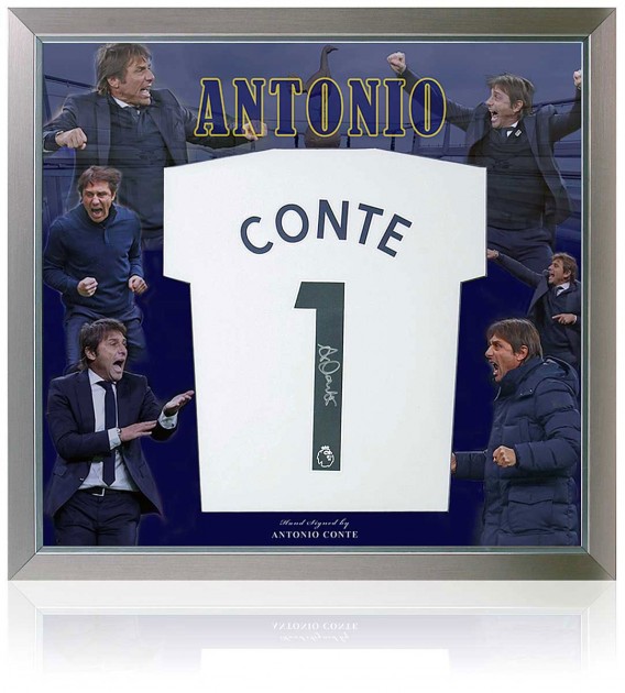 Antonio Conte's Tottenham FC Signed Shirt Presentation