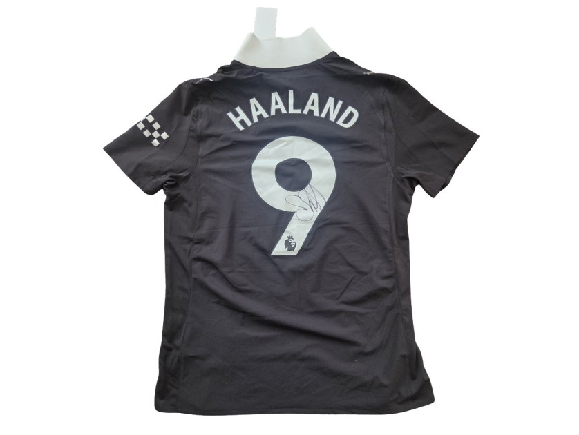 Erling Haaland's Manchester City 2025/26 Signed Official Away Shirt with Box