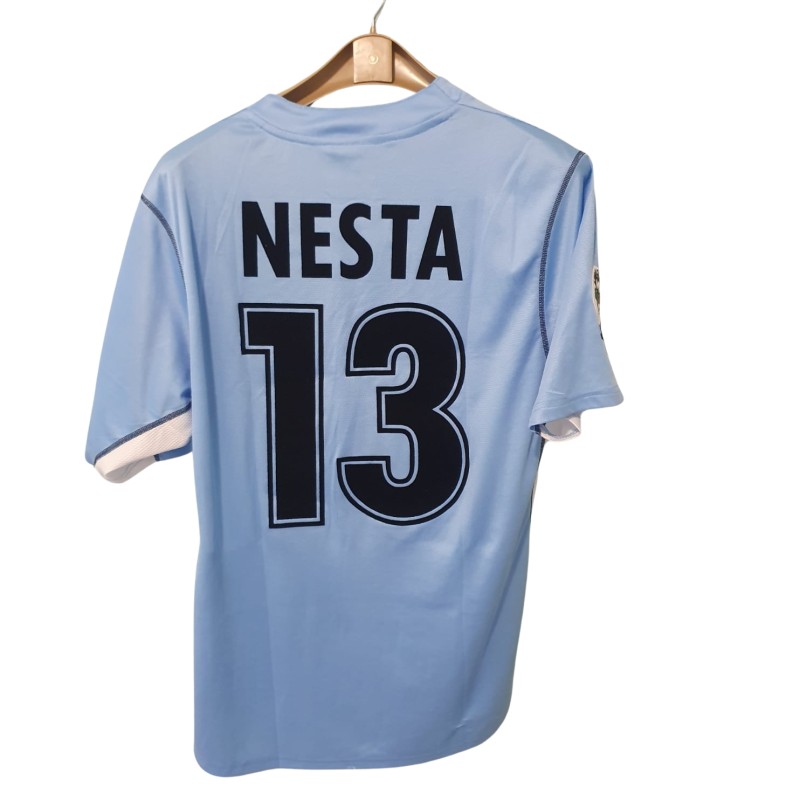 Nesta's Lazio Match-Issued Shirt, 2001/02