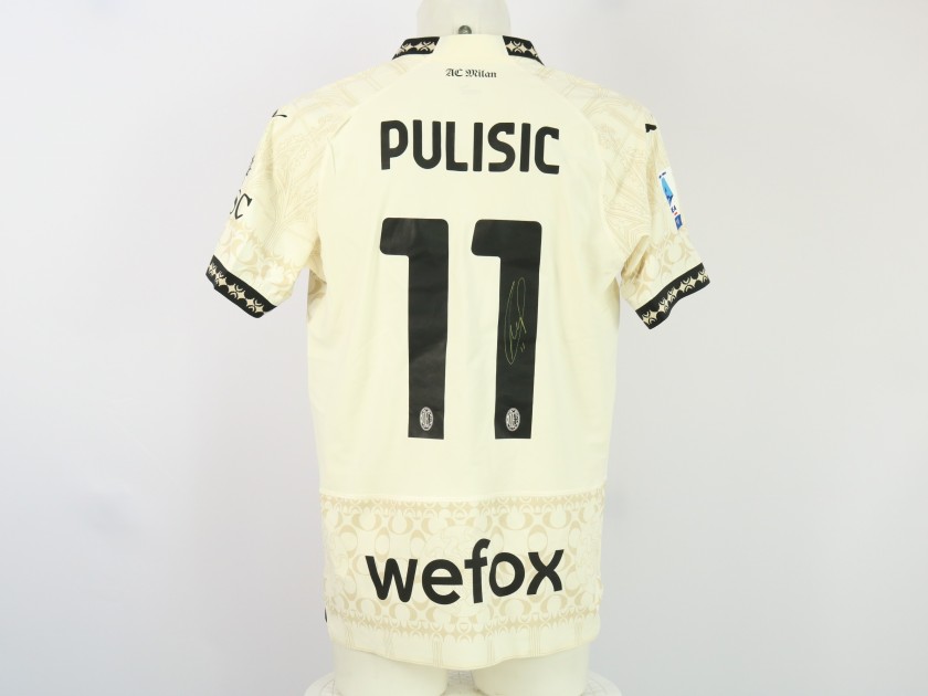 Pulisic's Milan X Pleasure Signed Match Shirt , 2023/24 