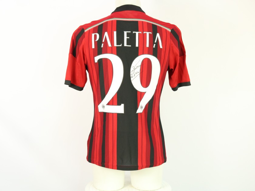 Maglia ufficiale Paletta Milan, 2014/15 - Autografata