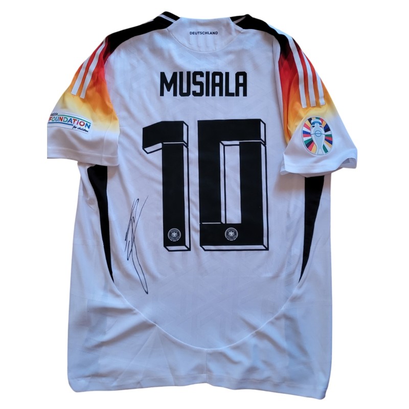 Musiala's Spain vs Germany Signed Match-Issued Shirt, EURO 2024