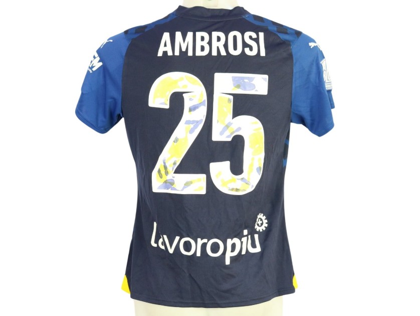 Ambrosi's Unwashed Shirt, Parma vs Ravenna Women 2024 - Patch Always With Blue