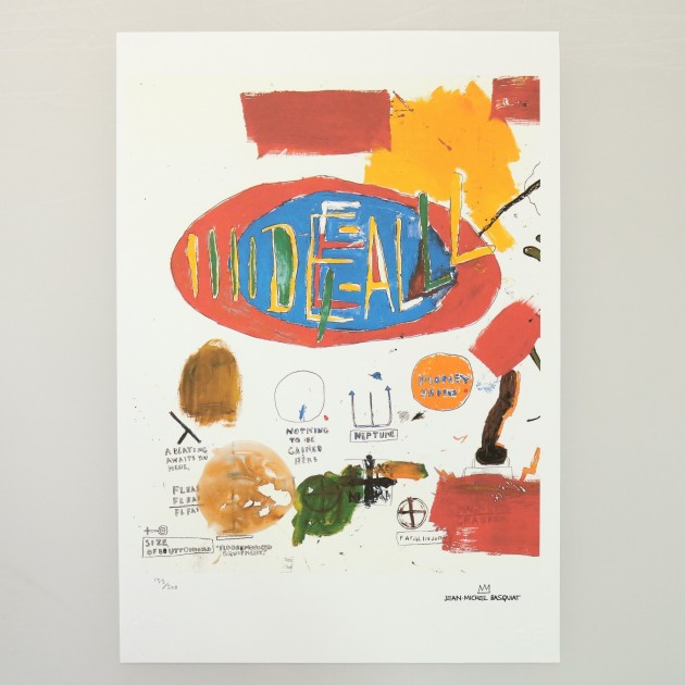 Basquiat Signed Lithograph