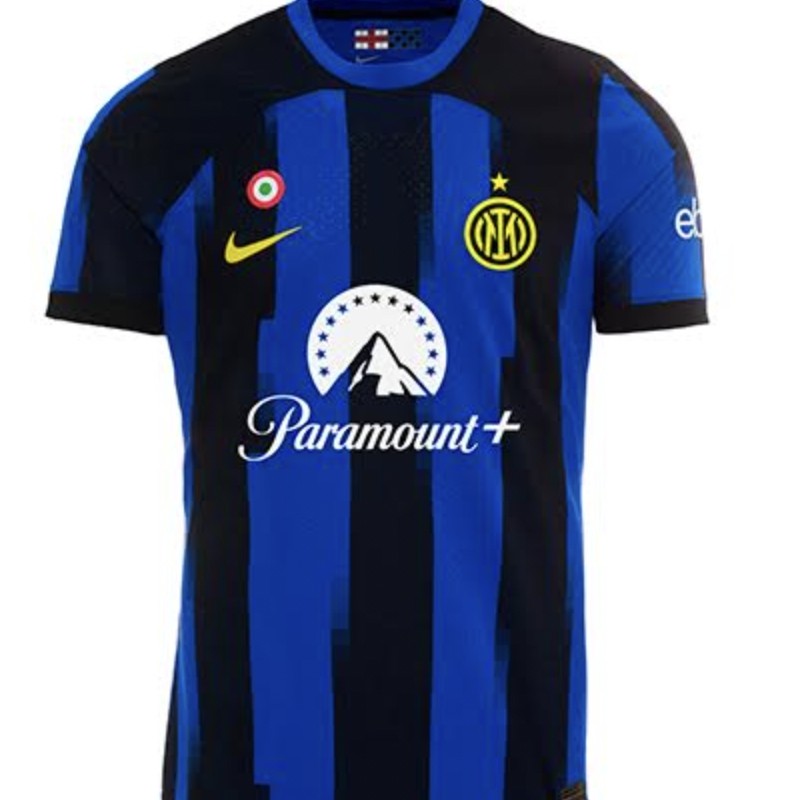 Pavard's Inter Shirt, 2023-2024, Signed with personalized Dedication