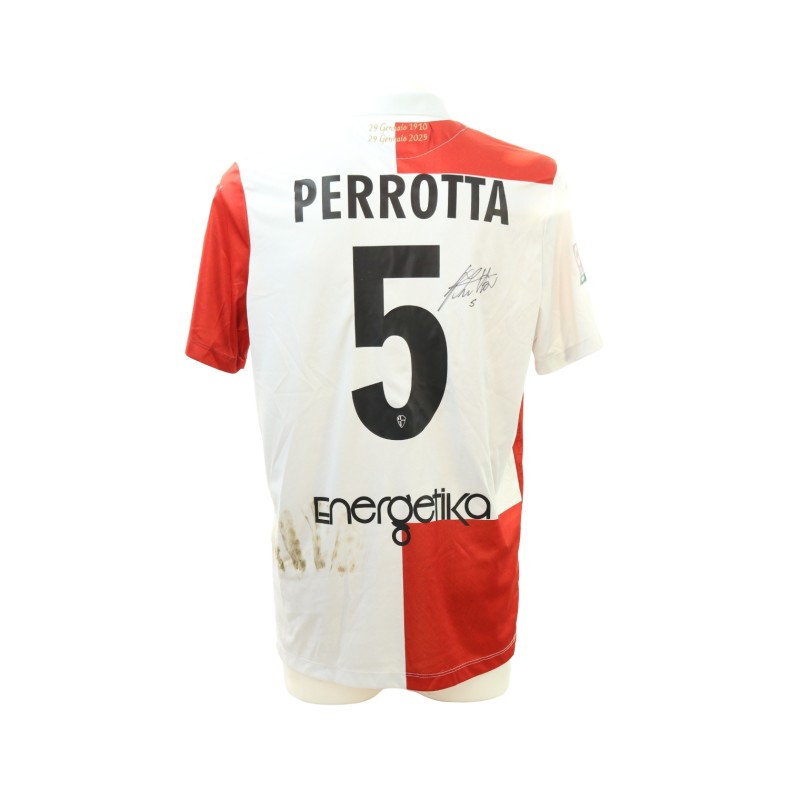 Perrotta's Signed Unwashed Shirt, Padova vs Pro Vercelli 2025 - Special 115th Anniversary
