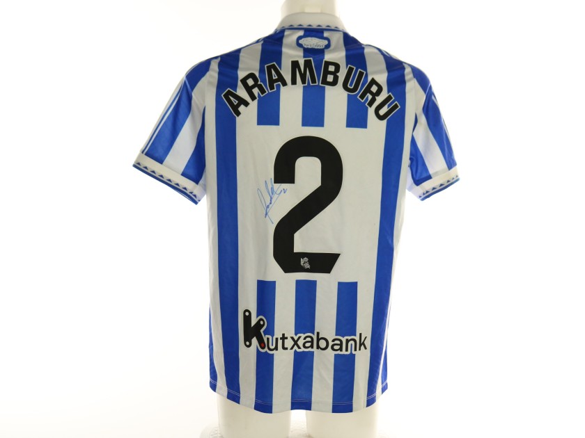 Aramburu's Signed Unwashed Shirt, Real Sociedad vs Deportivo Alavés 2026