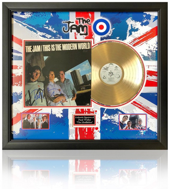 The Jam - This is the Modern World Gold Disc Presentation Hand Signed by Paul Weller