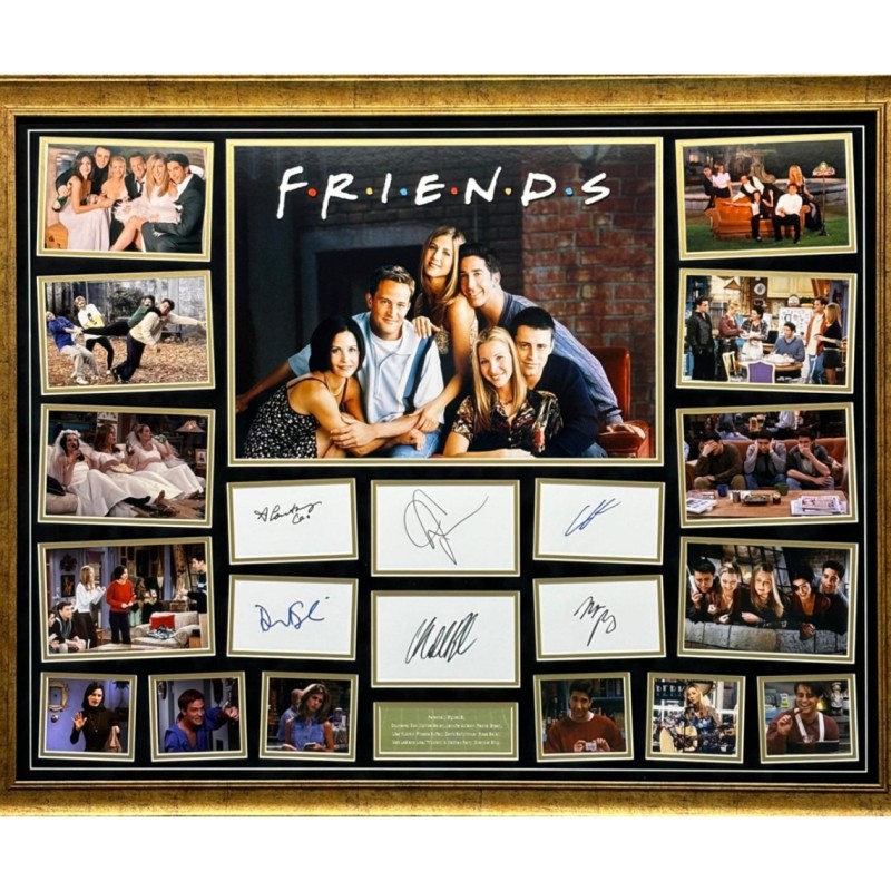 Friends Cast Members Signed Photo Display