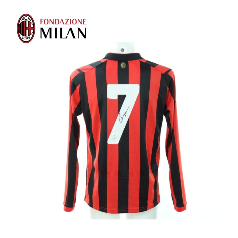 Maglia Ufficiale Giménez Milan 125 Anniversario - Autografata