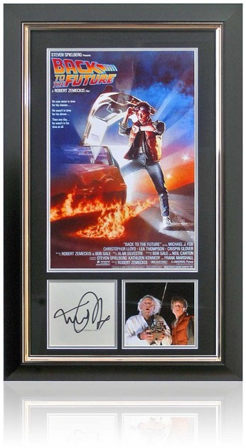 Michael J. Fox Signed 'Back to the Future' Presentation