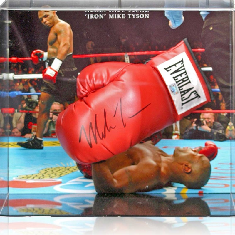 Mike Tyson Signed Boxing Glove Display