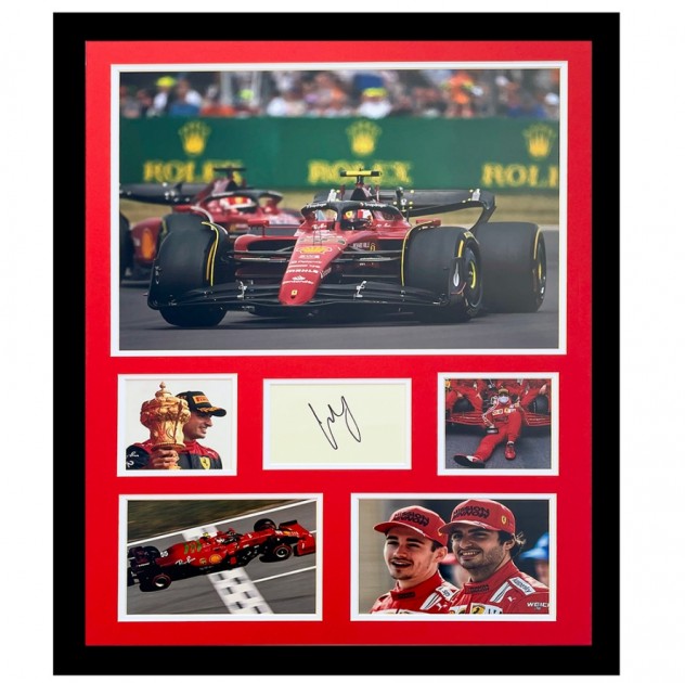 Display fotografico Carlos Sainz - Autografato