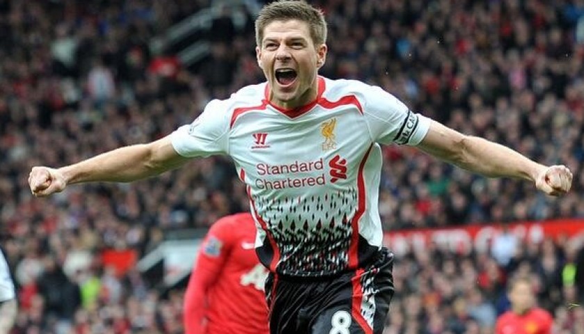 Steven Gerrard Liverpool Match Away Shirt, 2013/14
