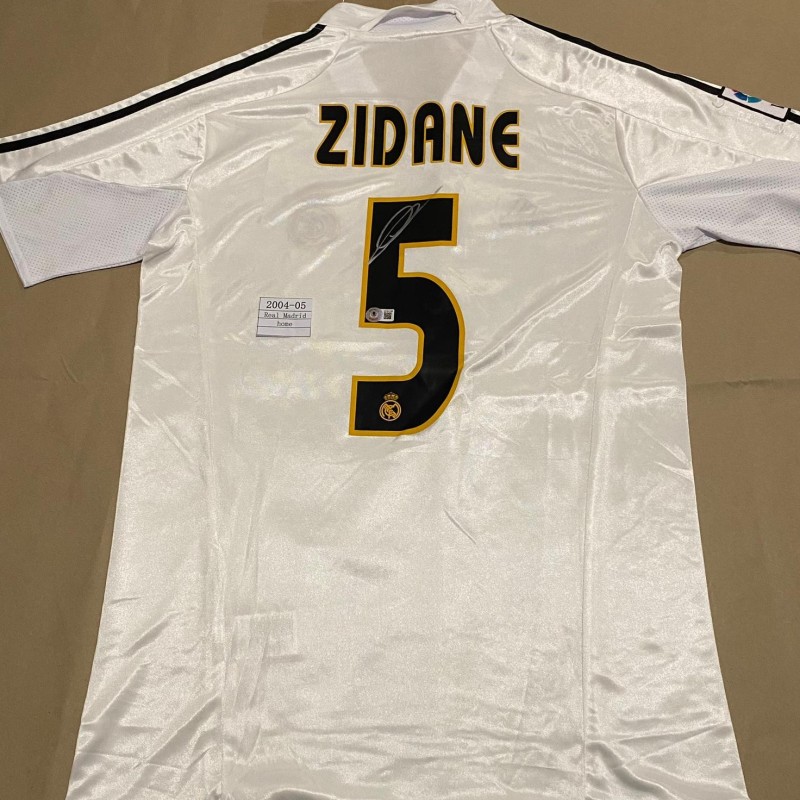 Maglia replica firmata di Zinedine Zidane, Real Madrid 2004/05