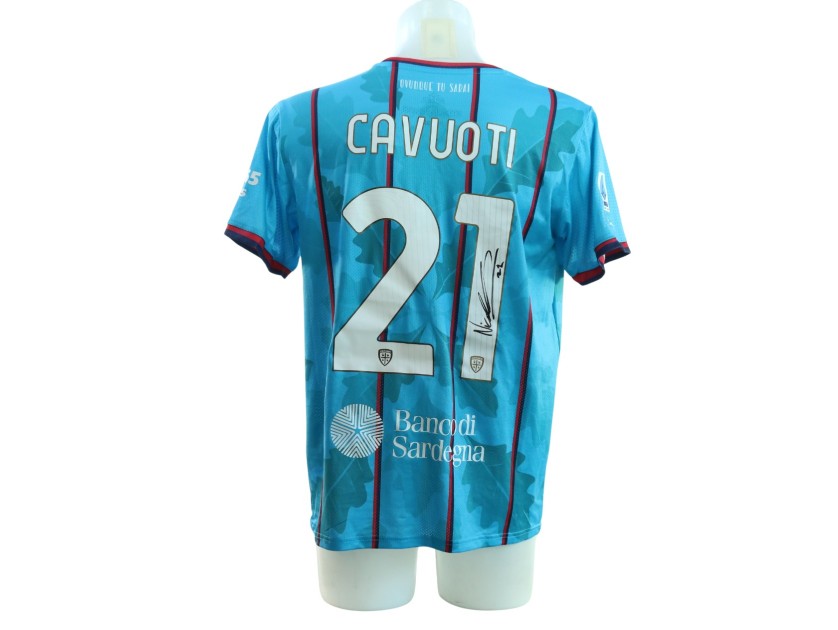Cavuoti's Signed Unwashed Shirt, Udinese vs Cagliari 2025