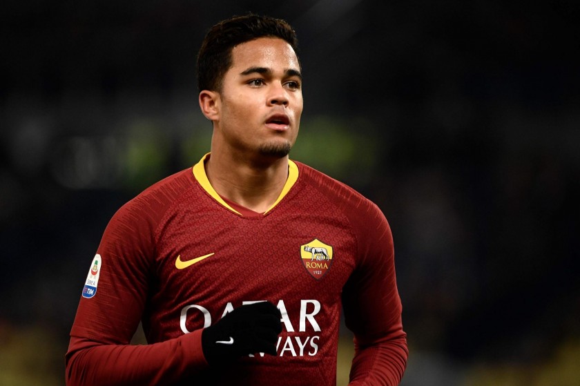 Kluivert's Official Roma Signed Shirt, 2018/19 