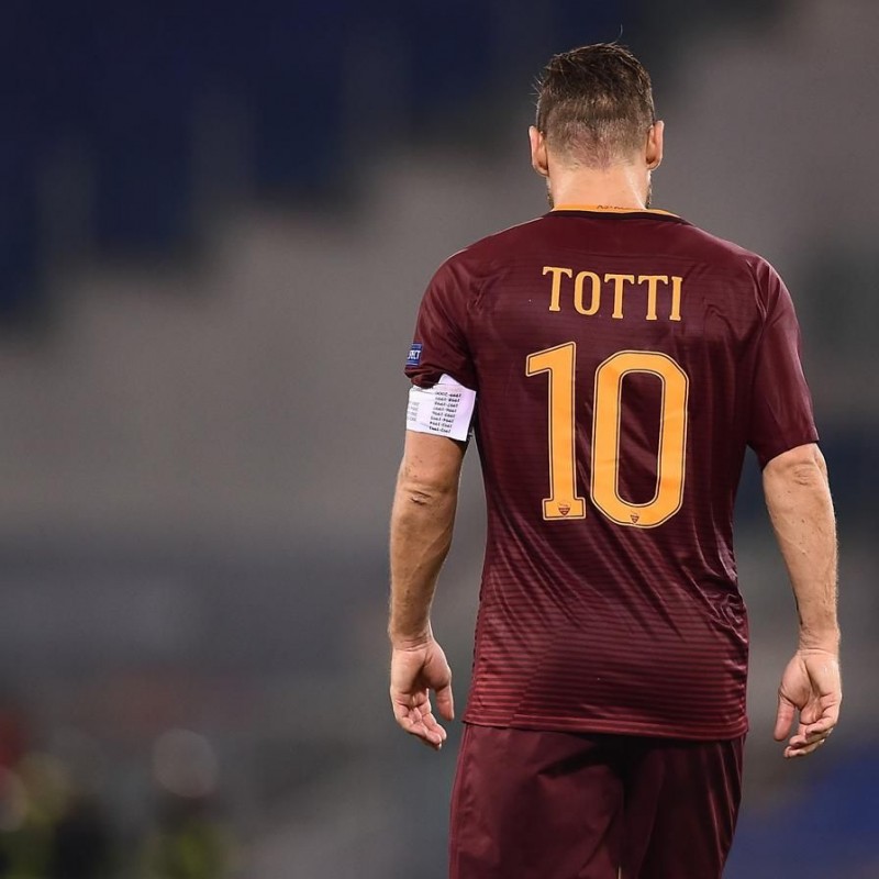 Francesco Totti Official AS Roma Shirt, 2016/17 - Signed