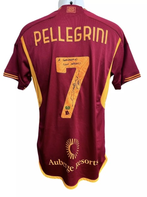 Pellegrini's Roma Signed Official Shirt, 2023/24