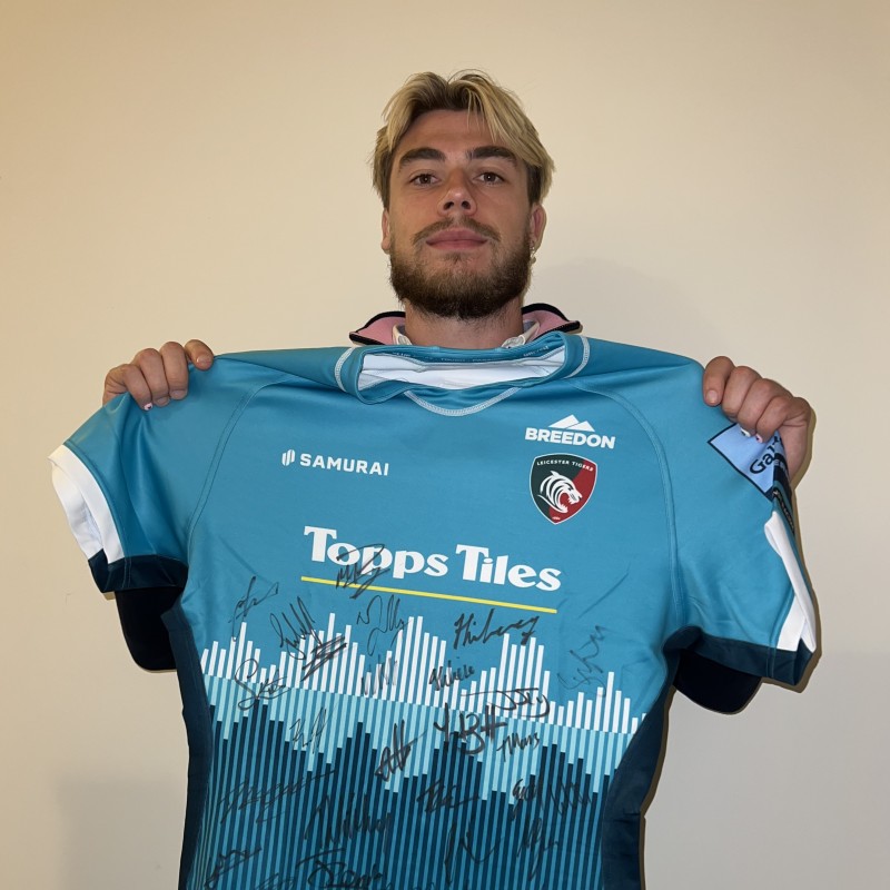 Camicia firmata della squadra dei Leicester Tigers più 2 biglietti per una partita in casa