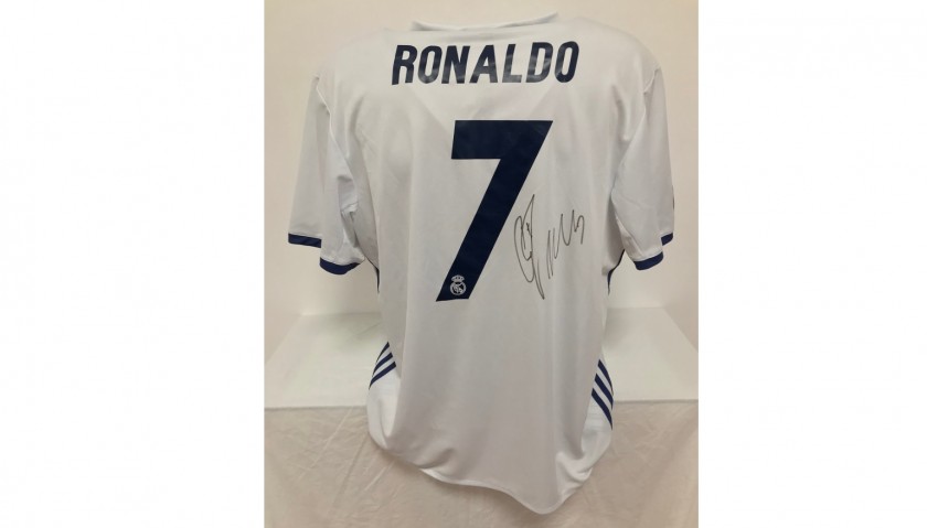 Ronaldo's Official Real Madrid Signed Shirt, 2016/17 - CharityStars