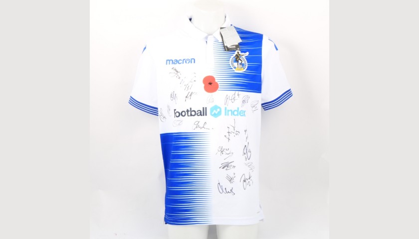 Bristol Rovers Official Poppy Shirt Signed by the Team