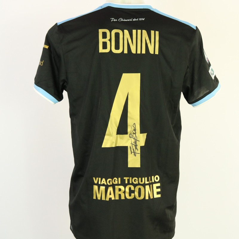 Bonini's Unwashed Signed Shirt, Pescara vs Virtus Entella 2024