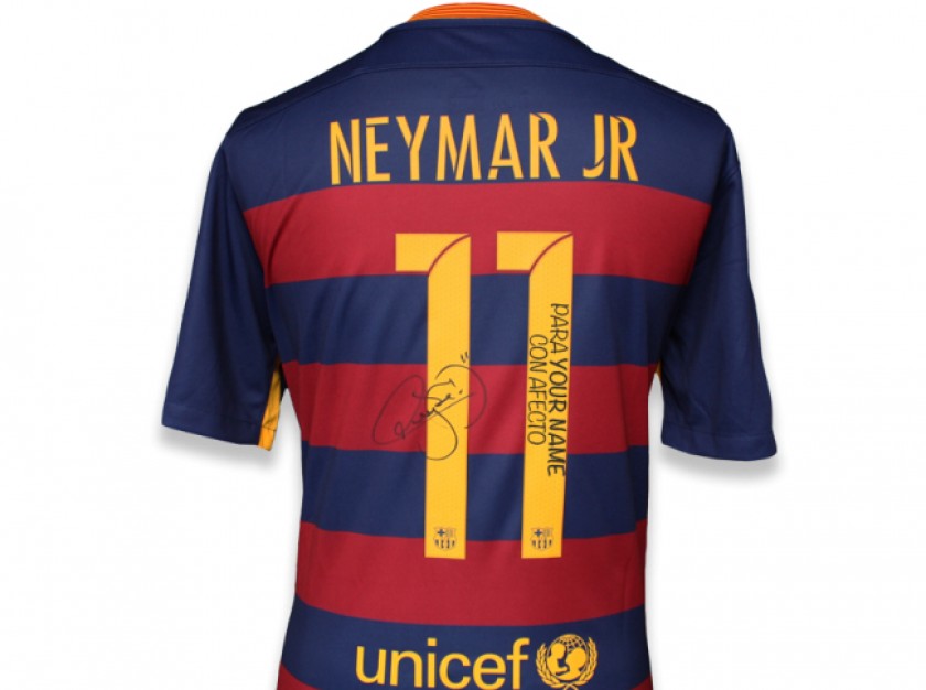 FC Barcelona Shirt with Personal Dedication from Neymar