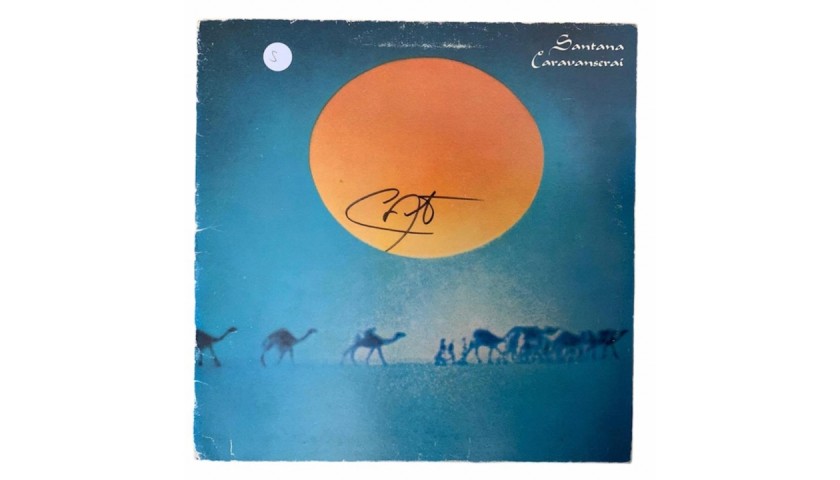 Carlos Santana Caravanserai Signed Vinyl LP