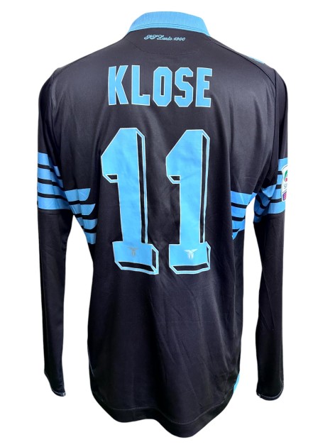 Klose's Match-issued Shirt Lazio vs Fiorentina 2016 Special Patch Danke Miro