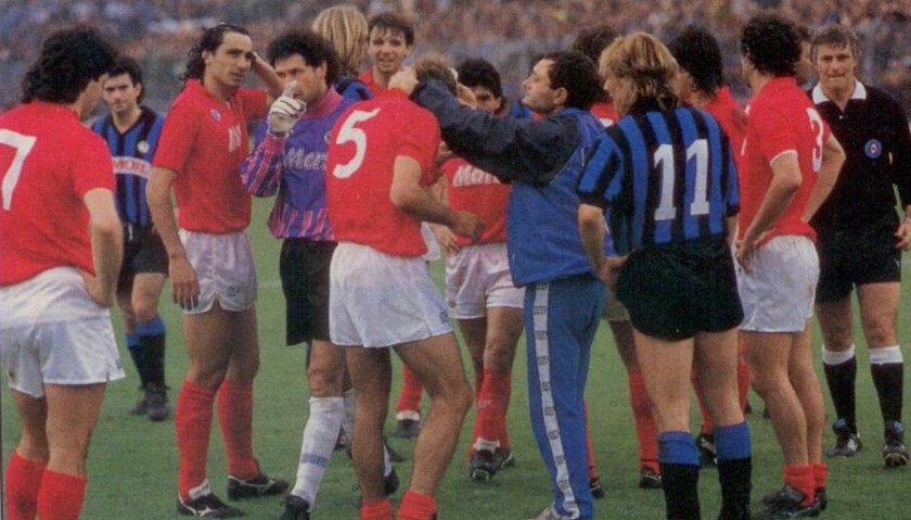 Corradini's Match-Issued/Worn 1988/89 Napoli Shirt