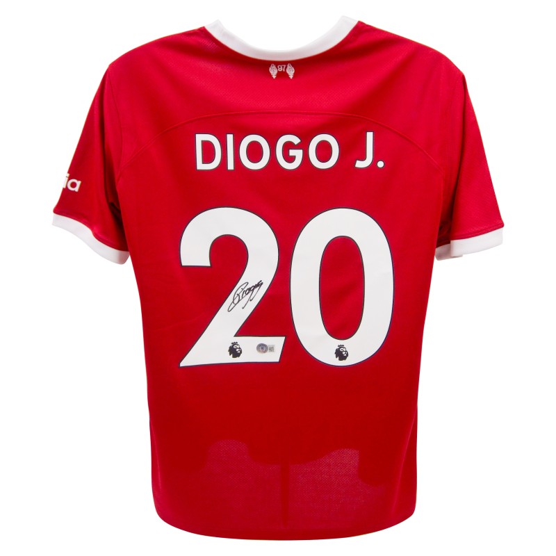 Replica della maglia firmata da Diogo Jota per il Liverpool FC