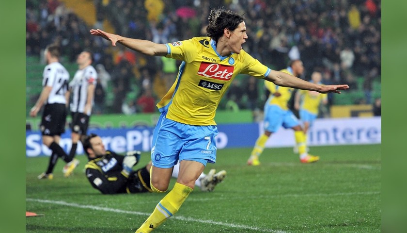 Cavani's Napoli Worn and Signed Shirt, 2011/12 