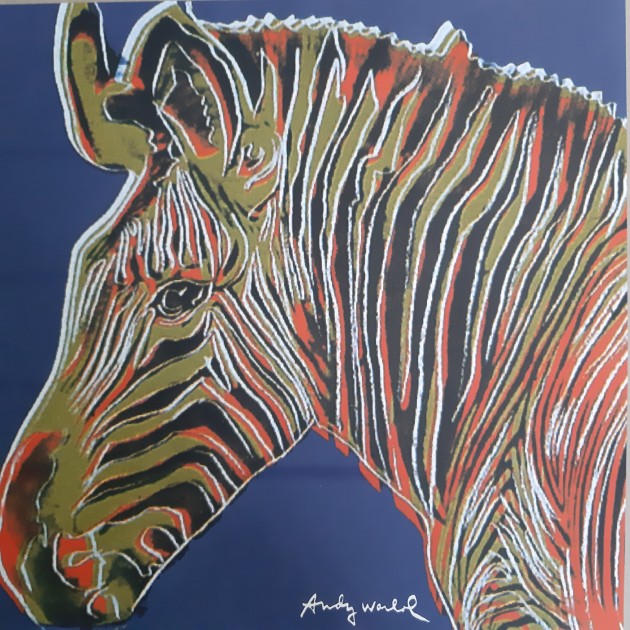 Zebra di Andy Warhol firmata