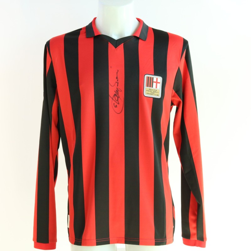 Milan's 125° Anniversary Official Shirt 2024/25 - Signed by Franco Baresi