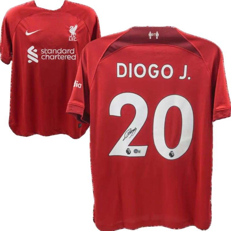 Replica maglia Liverpool firmata da Diogo Jota