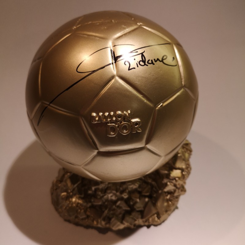 Zidane Signed Ballon d'Or Trophy Replica
