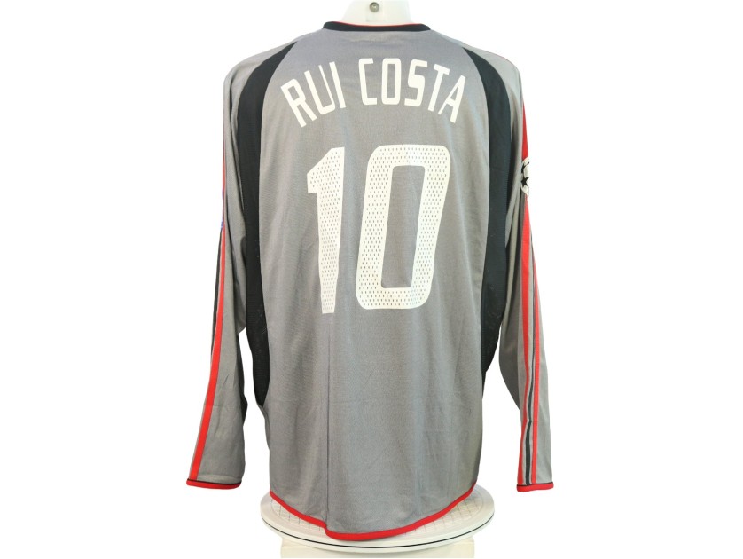 Rui Costa's Milan Match-Issued Shirt, UCL 2003/04