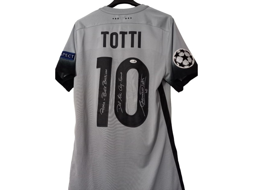 Totti's AS Roma 2015 Signed "Third" Shirt, vs FC BATE Borisov 