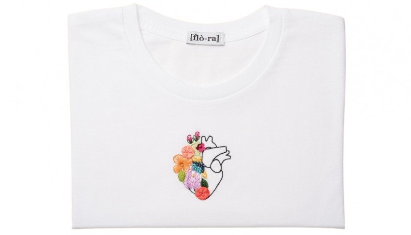T-Shirt "Cuorfiore" di Flo-ra