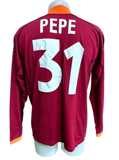 Pepe's Roma Issued Shirt, 2001/02