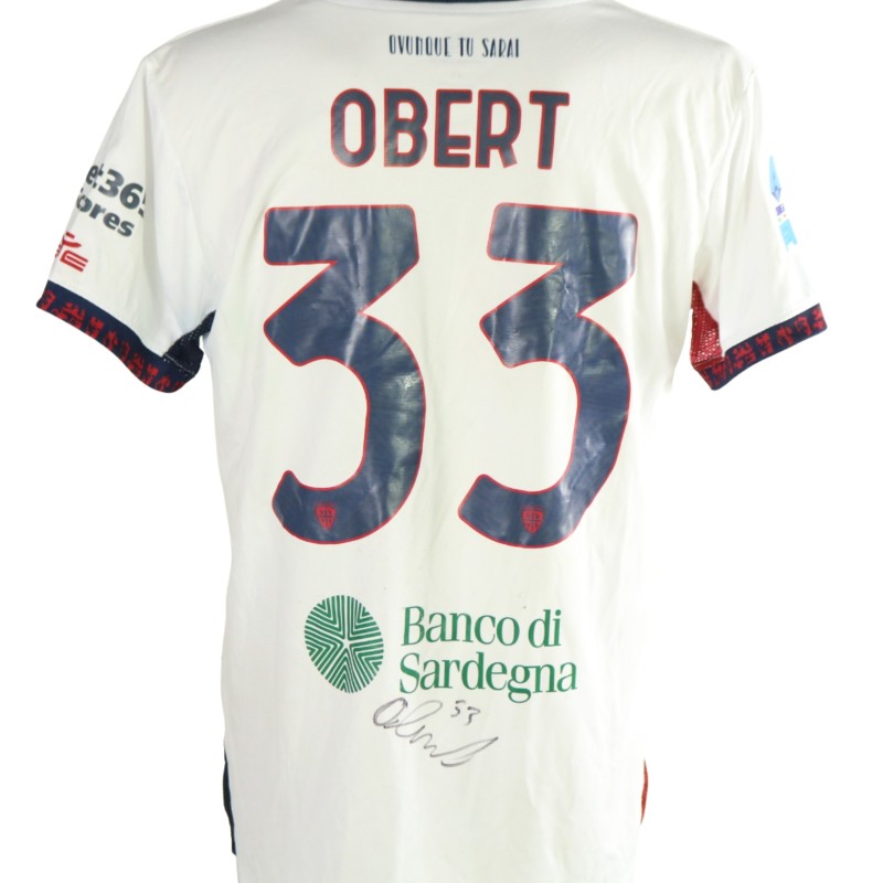 Maglia Obert Unwashed Sassuolo vs Cagliari, 2026 - Autografata