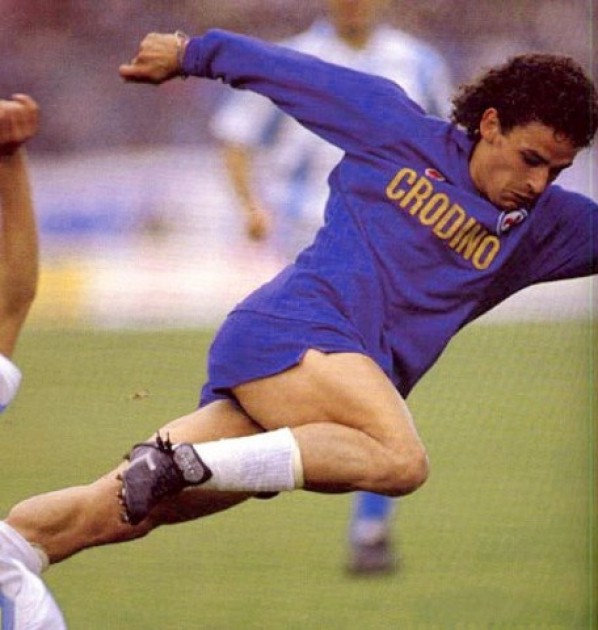 Roberto Baggio ACF Fiorentina Signed Matchworn Shirt, 1988-89